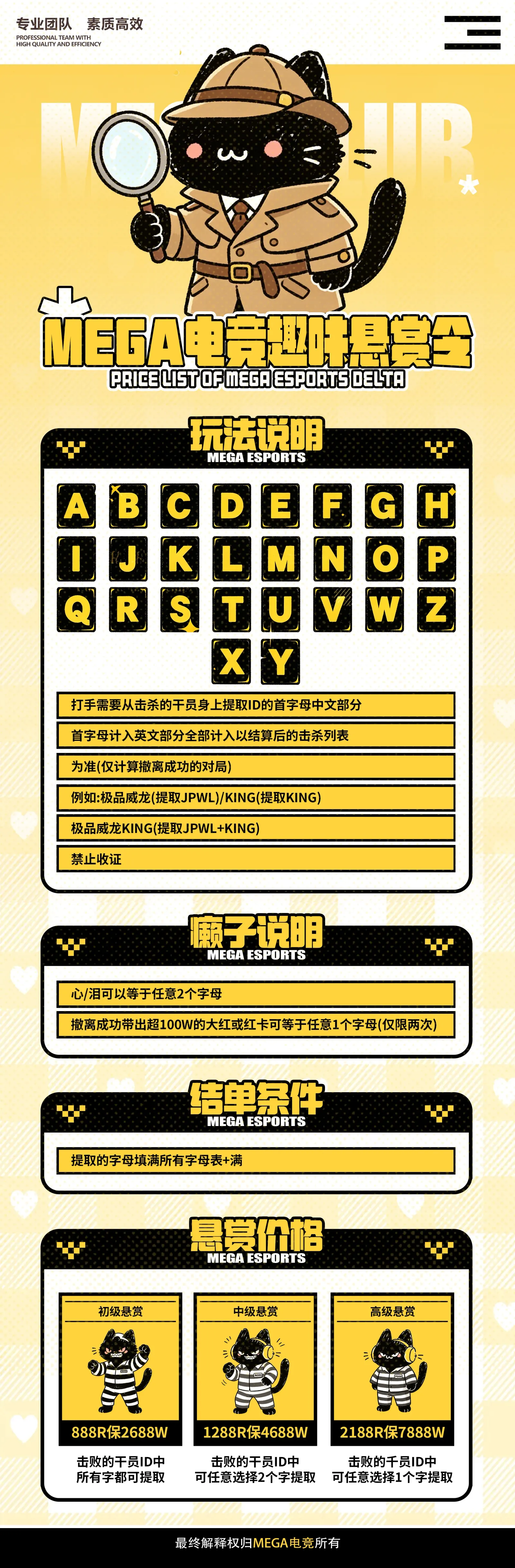Mega电竞悬赏令详情图片1