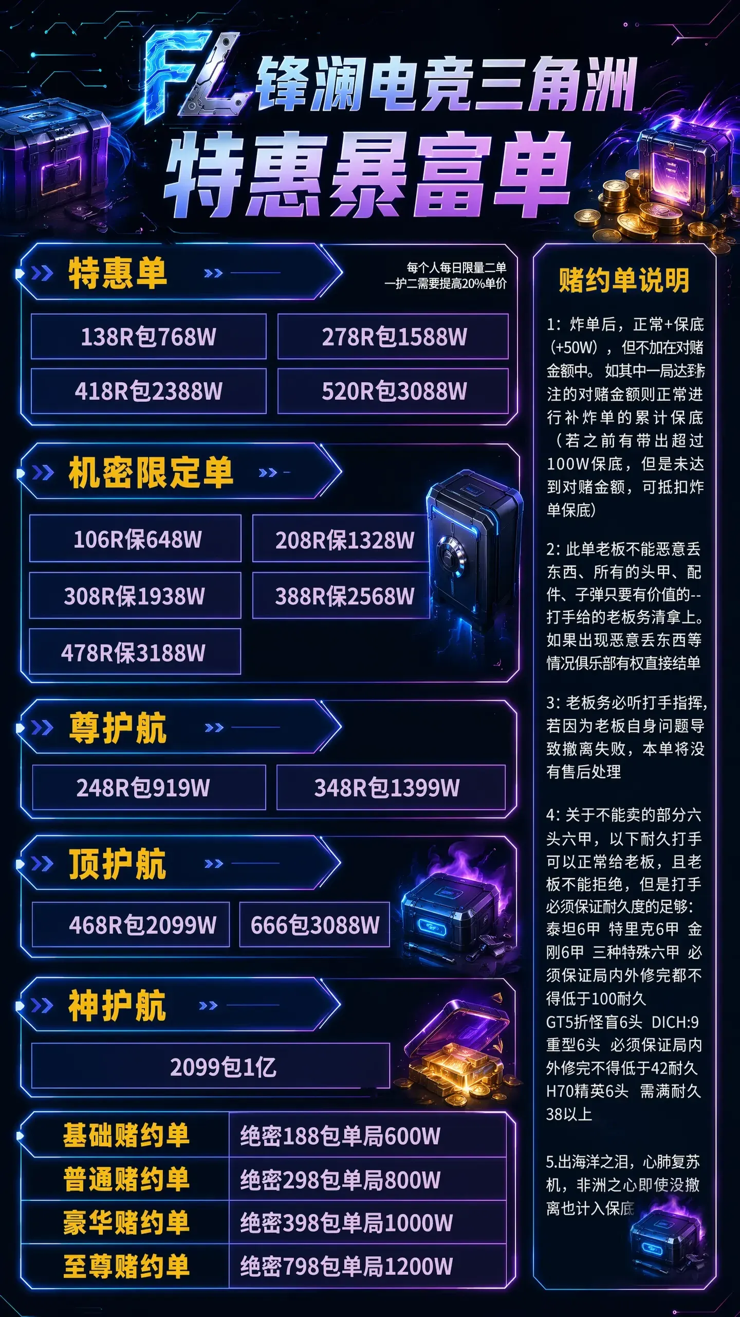 锋澜电竞特惠暴富单详情图片1
