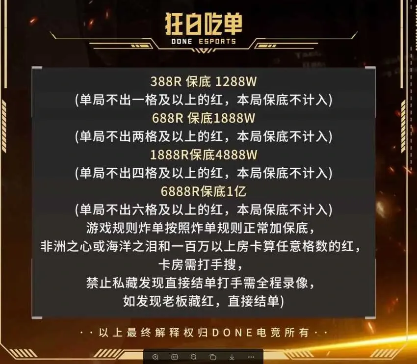 Done电竞狂白吃单详情图片1