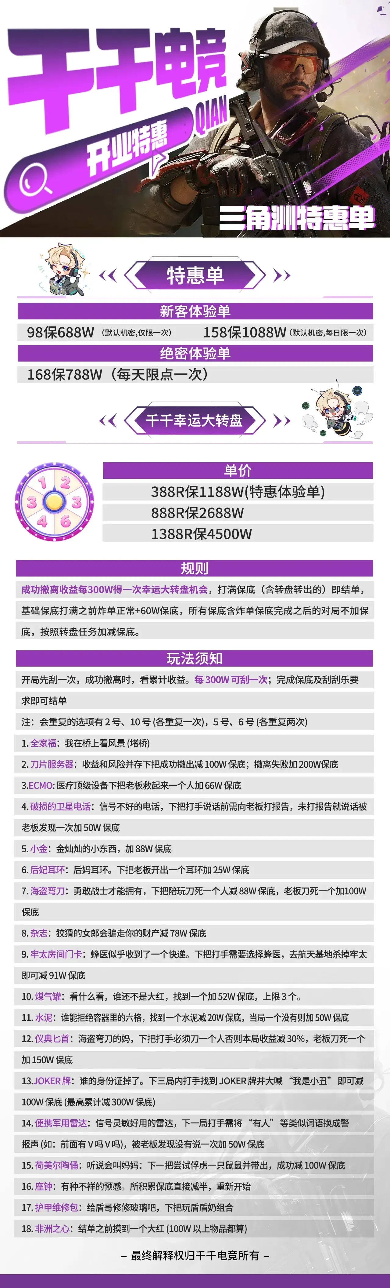 千千电竞幸运大转盘详情图片1