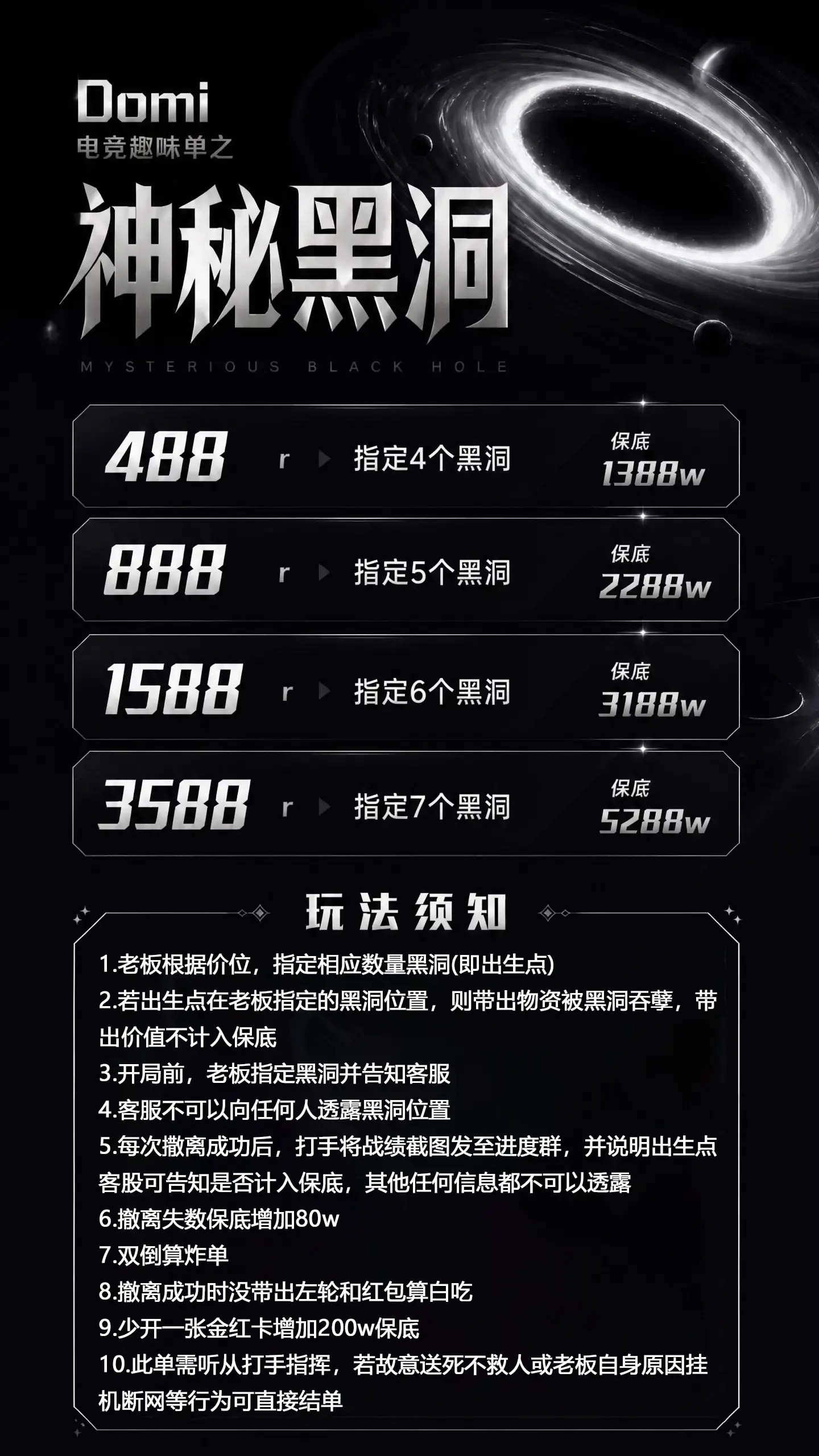 Domi电竞神秘黑洞详情图片1