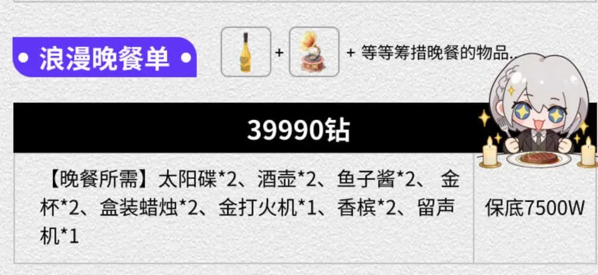 东东电竞浪漫晚餐单详情图片1