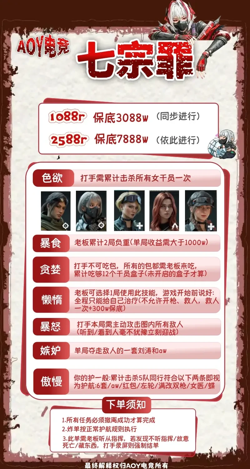AOY电竞七宗罪详情图片1