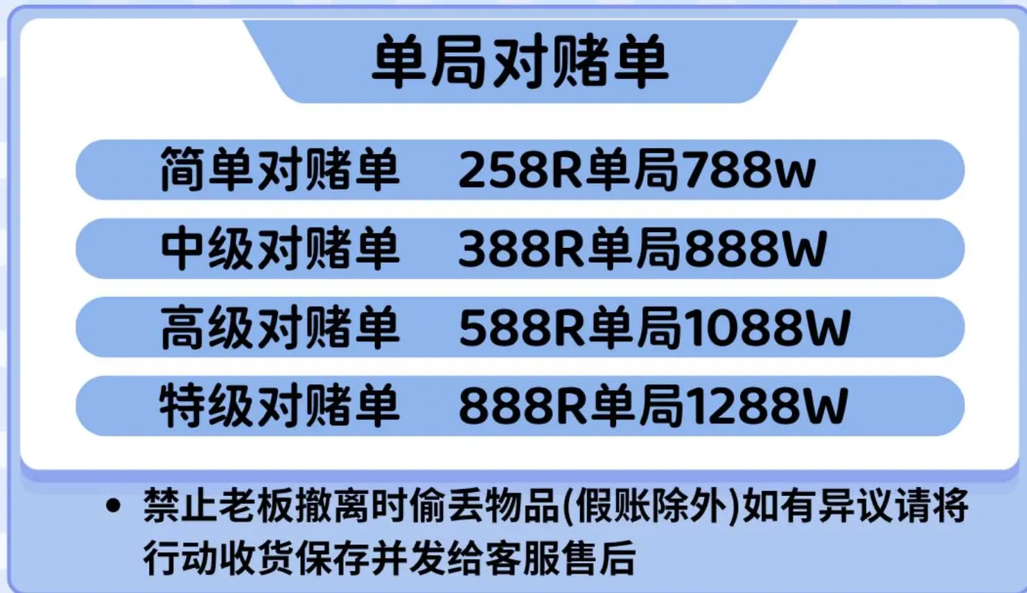 三叁电竞单局对赌单详情图片1
