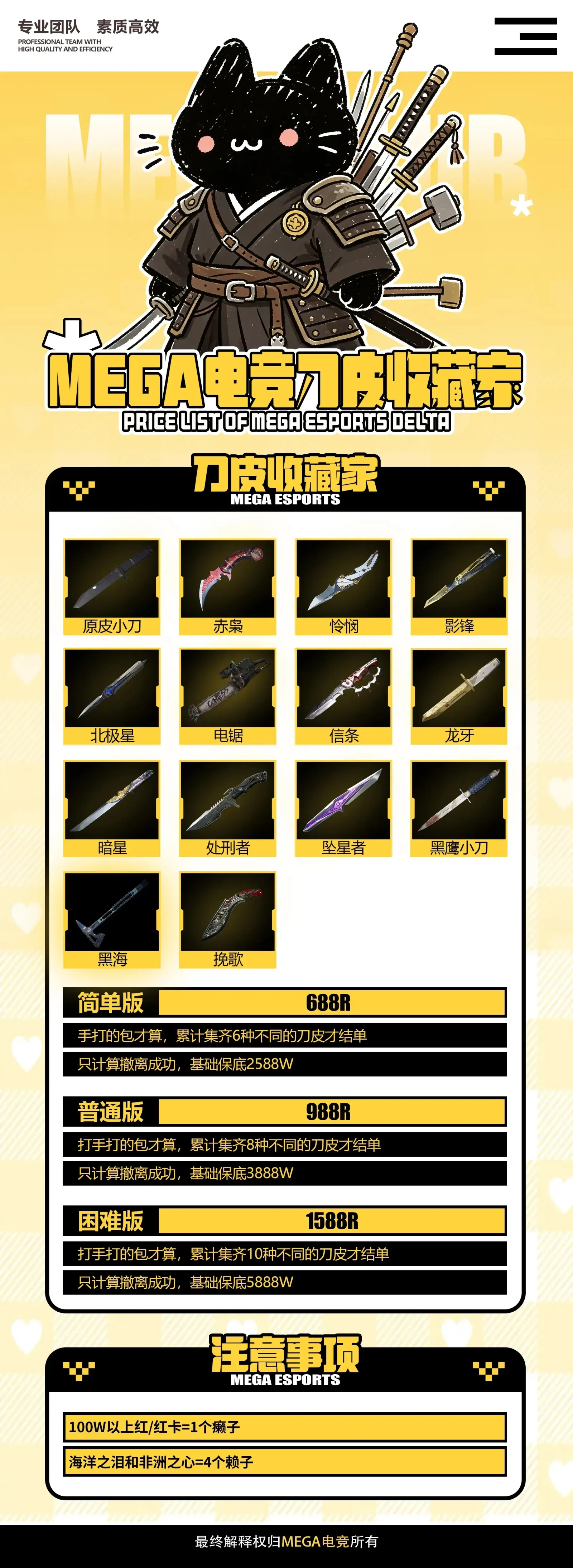 Mega电竞刀皮收藏家详情图片1