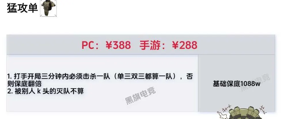 黑旗电竞猛攻单详情图片1