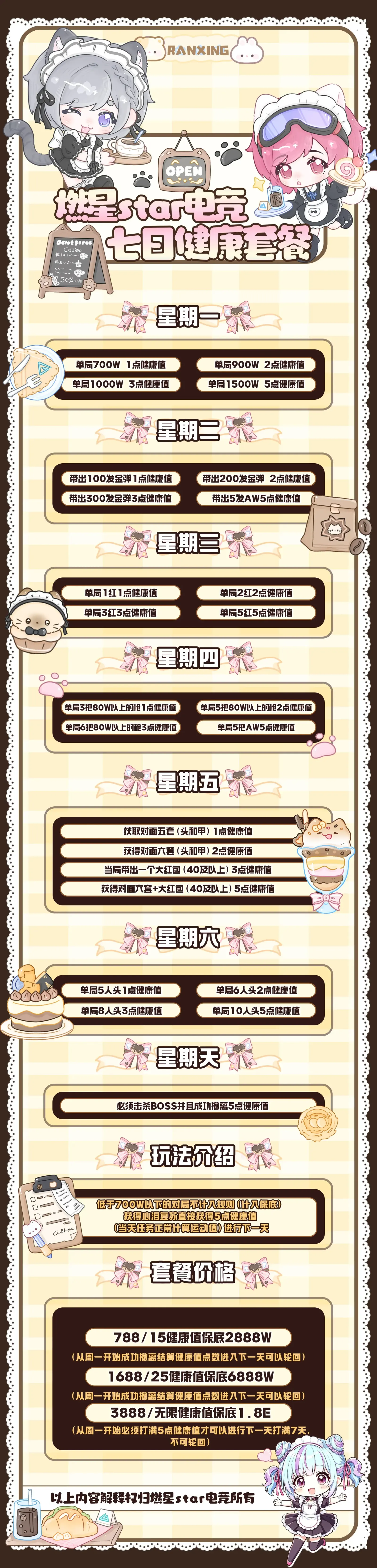 燃星star电竞七日健康套餐详情图片1