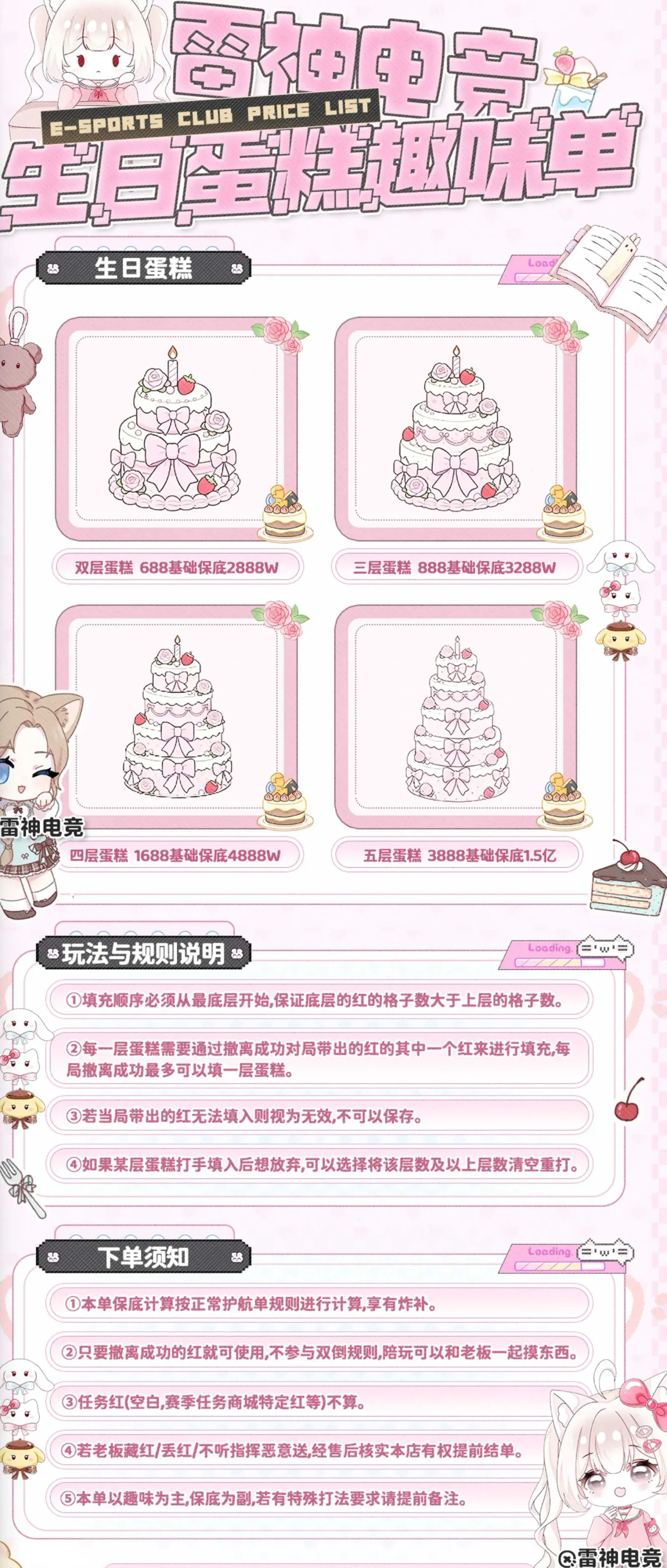 雷神电竞生日蛋糕详情图片1