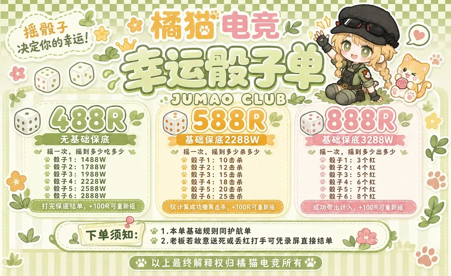 橘猫电竞幸运骰子单详情图片1