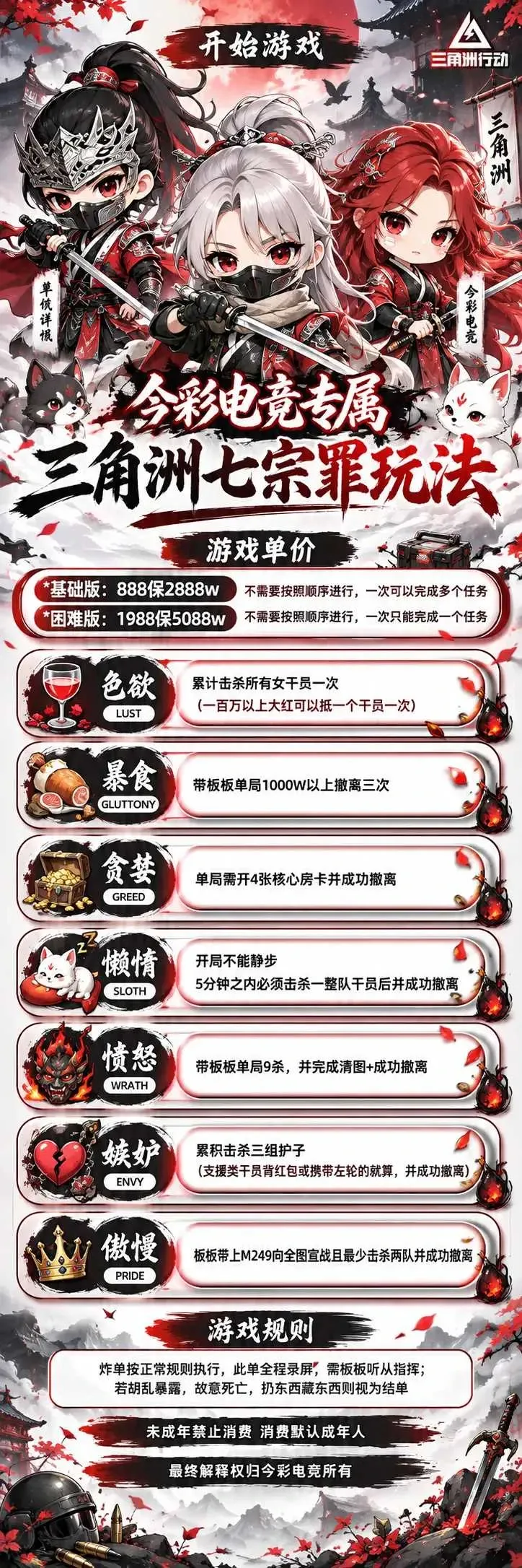今彩电竞七宗罪详情图片1