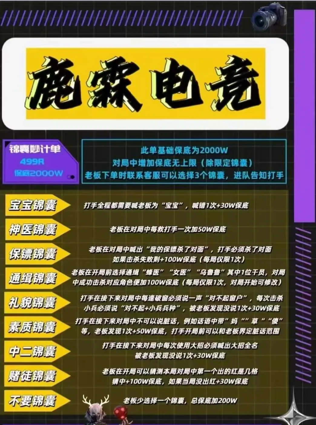 鹿霖电竞锦囊妙计详情图片1