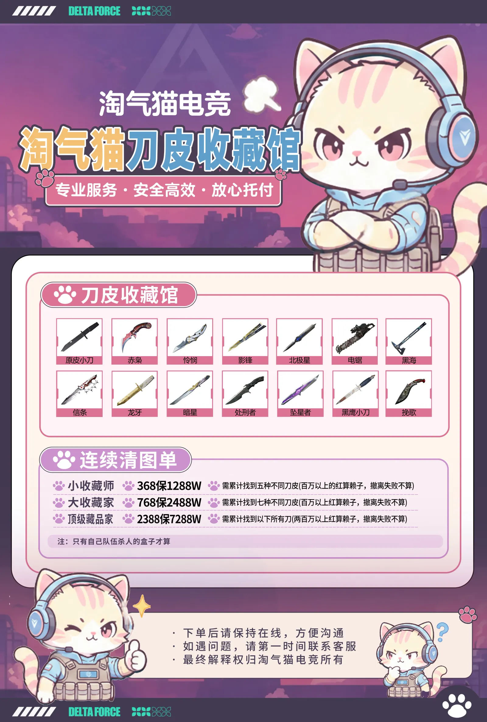 淘气猫电竞刀皮收藏家详情图片1