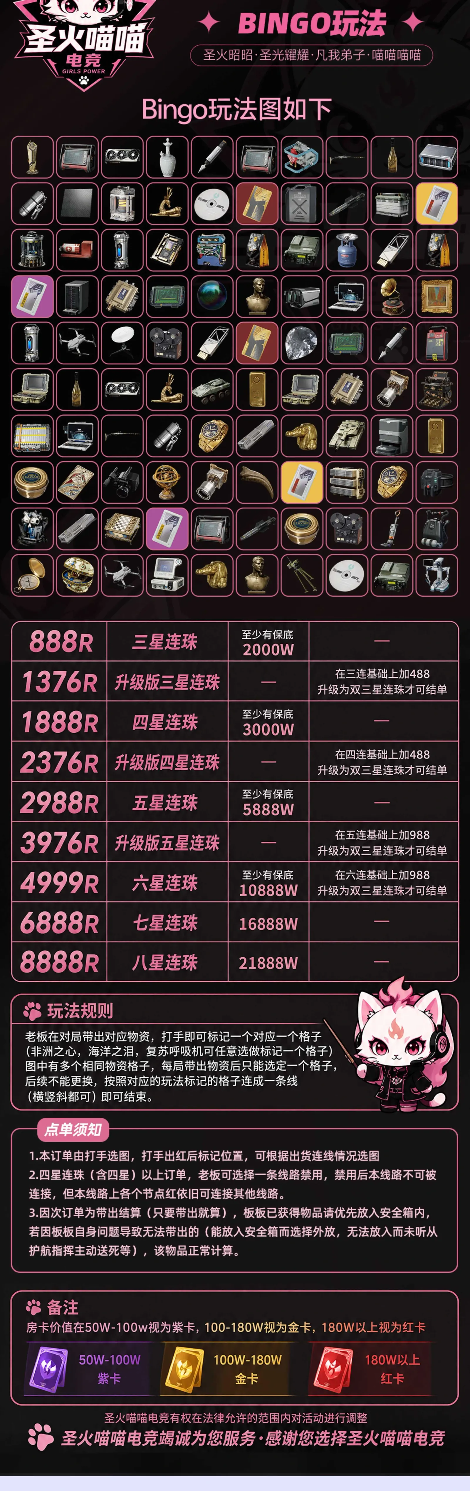圣火喵喵电竞bingo单详情图片1