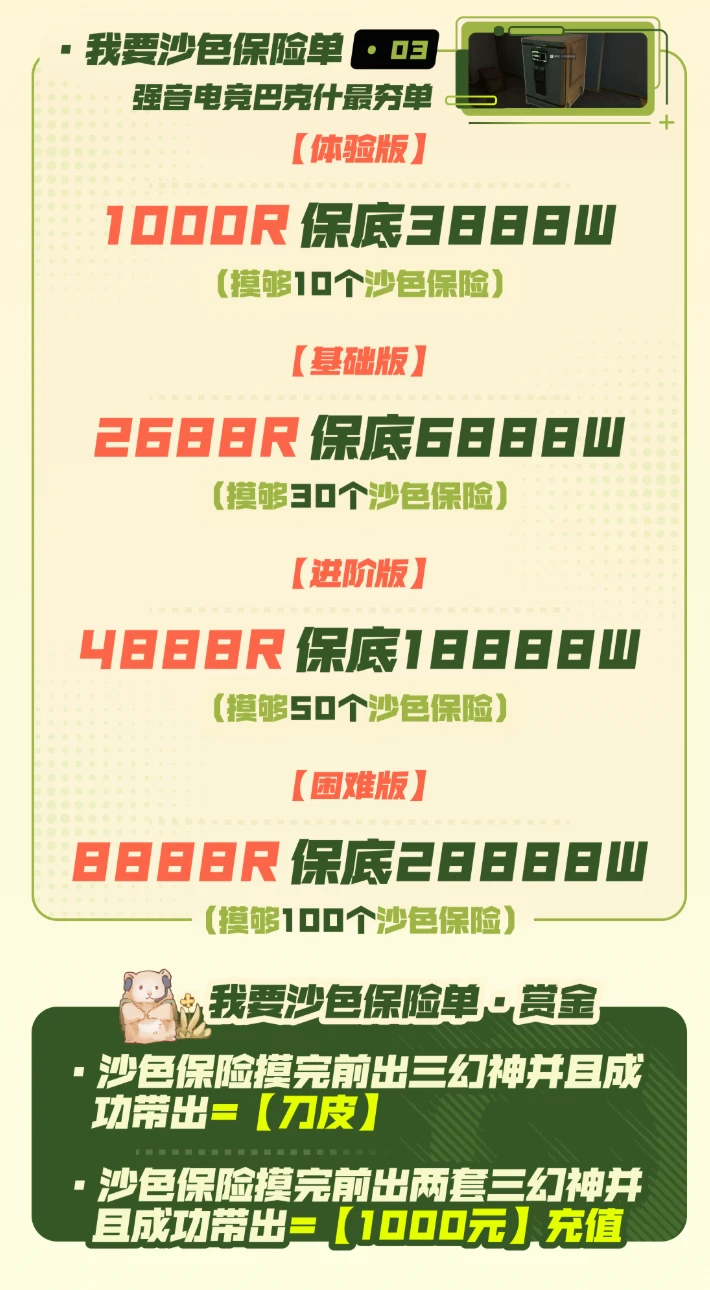 强音电竞沙色保险详情图片1