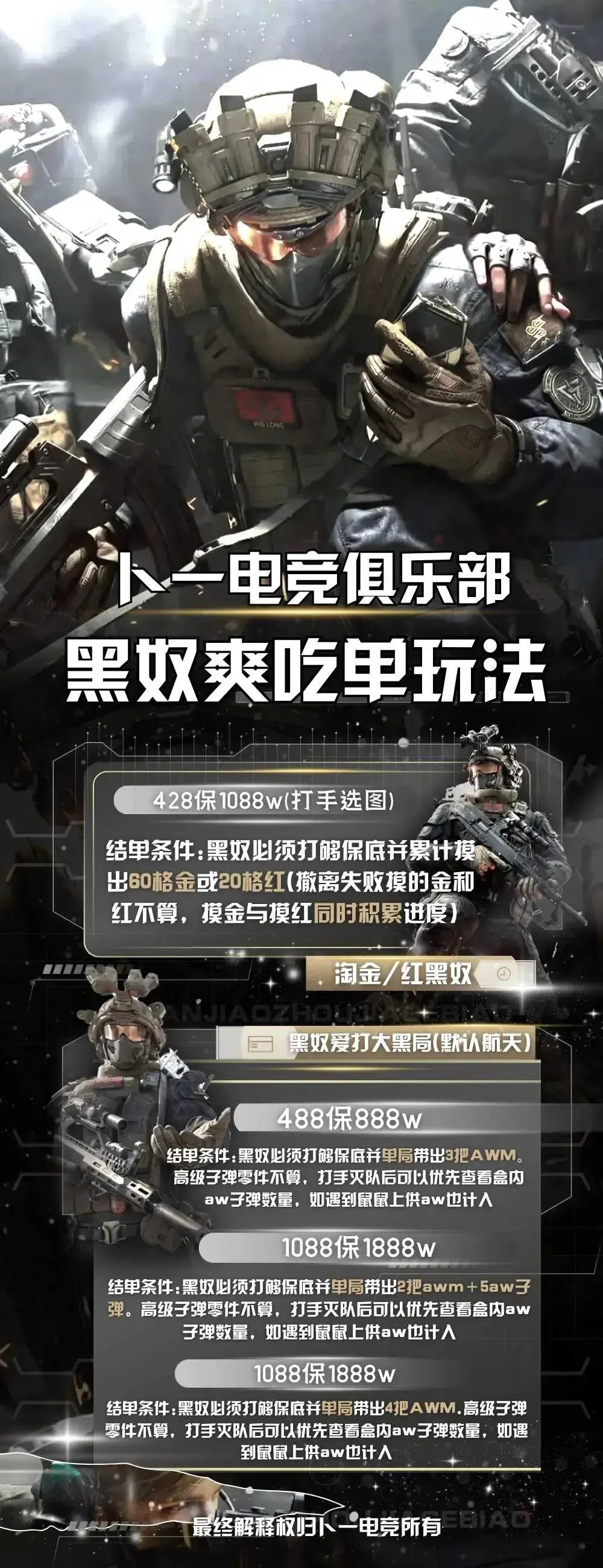 卜一电竞黑奴爽吃单详情图片1