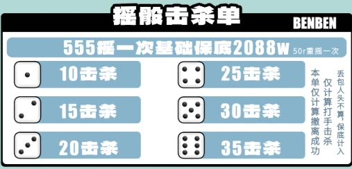 摇骰击杀单趣味单图片