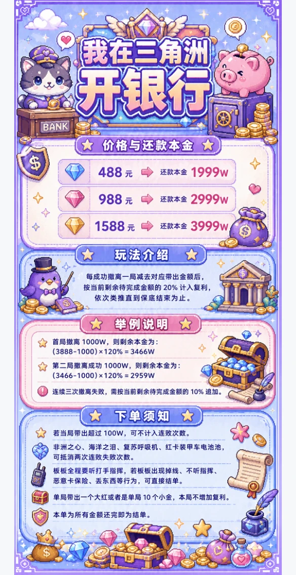 我在三角洲开银行趣味单图片