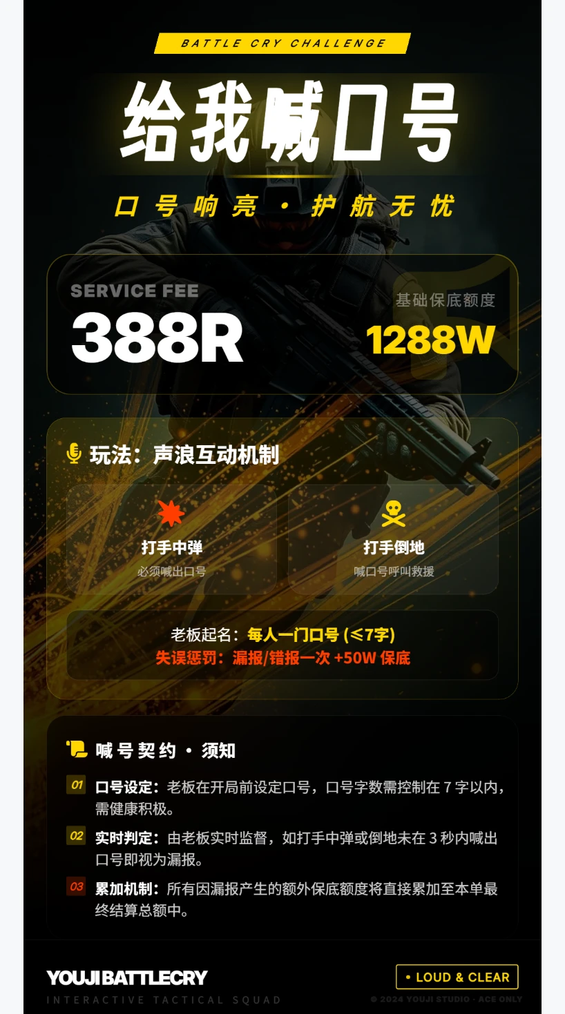 给我喊口号趣味单图片