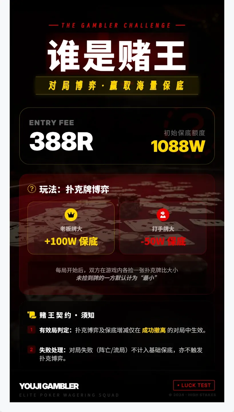优纪电竞谁是赌王详情图片1