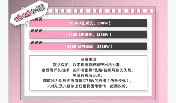 枪械大师趣味单图片