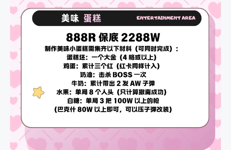 美味蛋糕趣味单图片