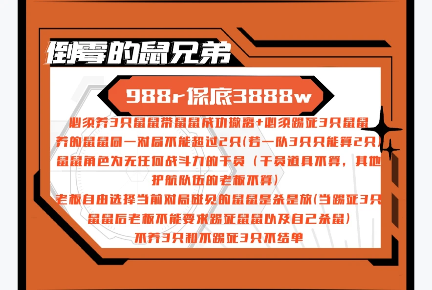 倒霉的鼠兄弟趣味单图片