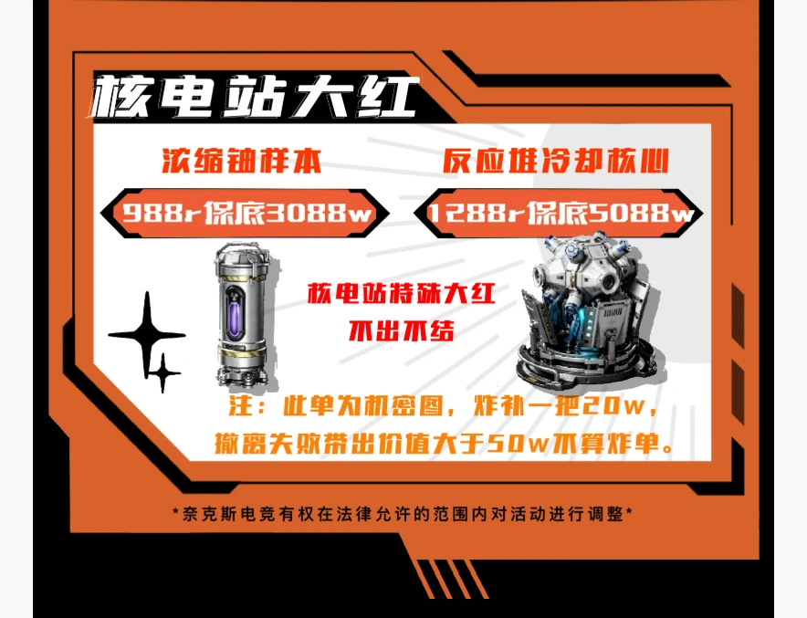 核电站大红趣味单图片