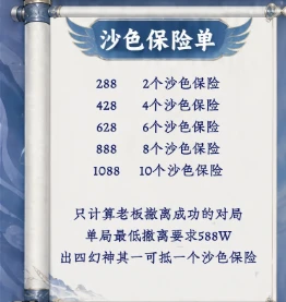 沙色保险趣味单图片
