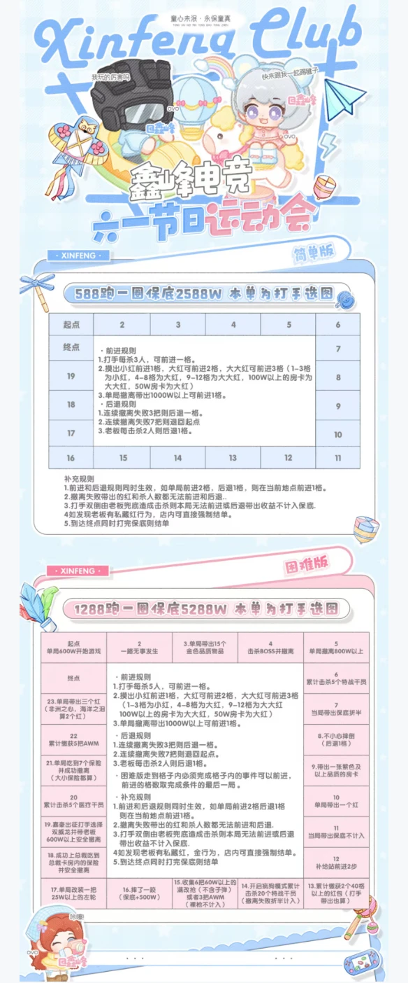 六一节日运动会趣味单图片