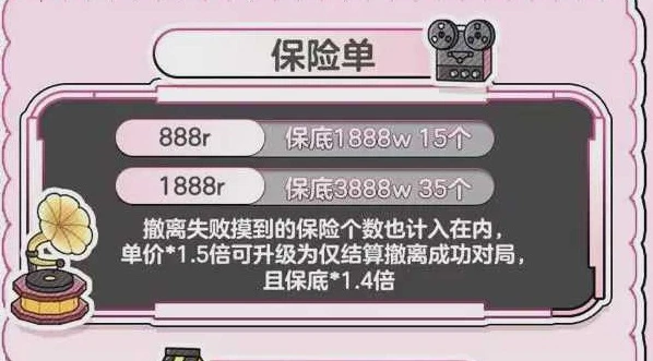 保险单趣味单图片