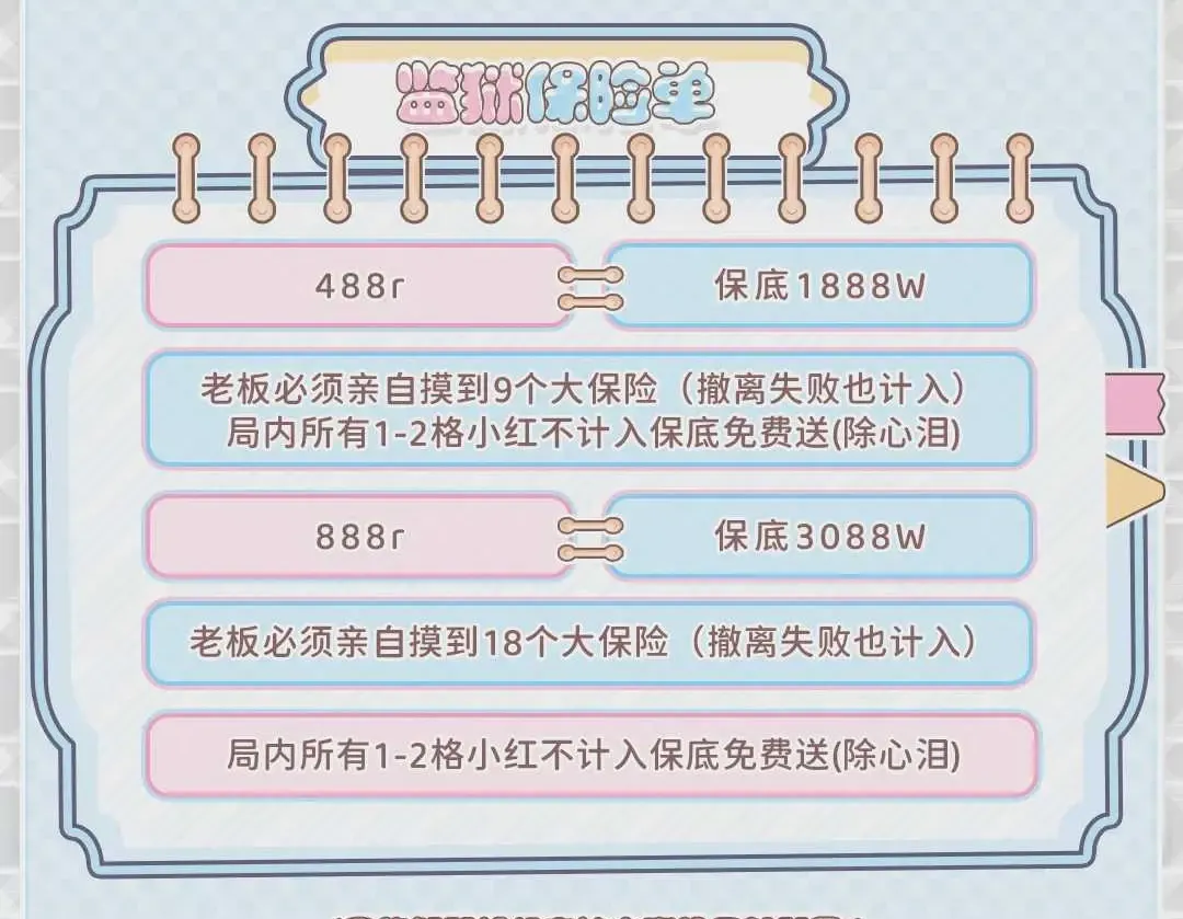 克拉电竞监狱保险单详情图片1