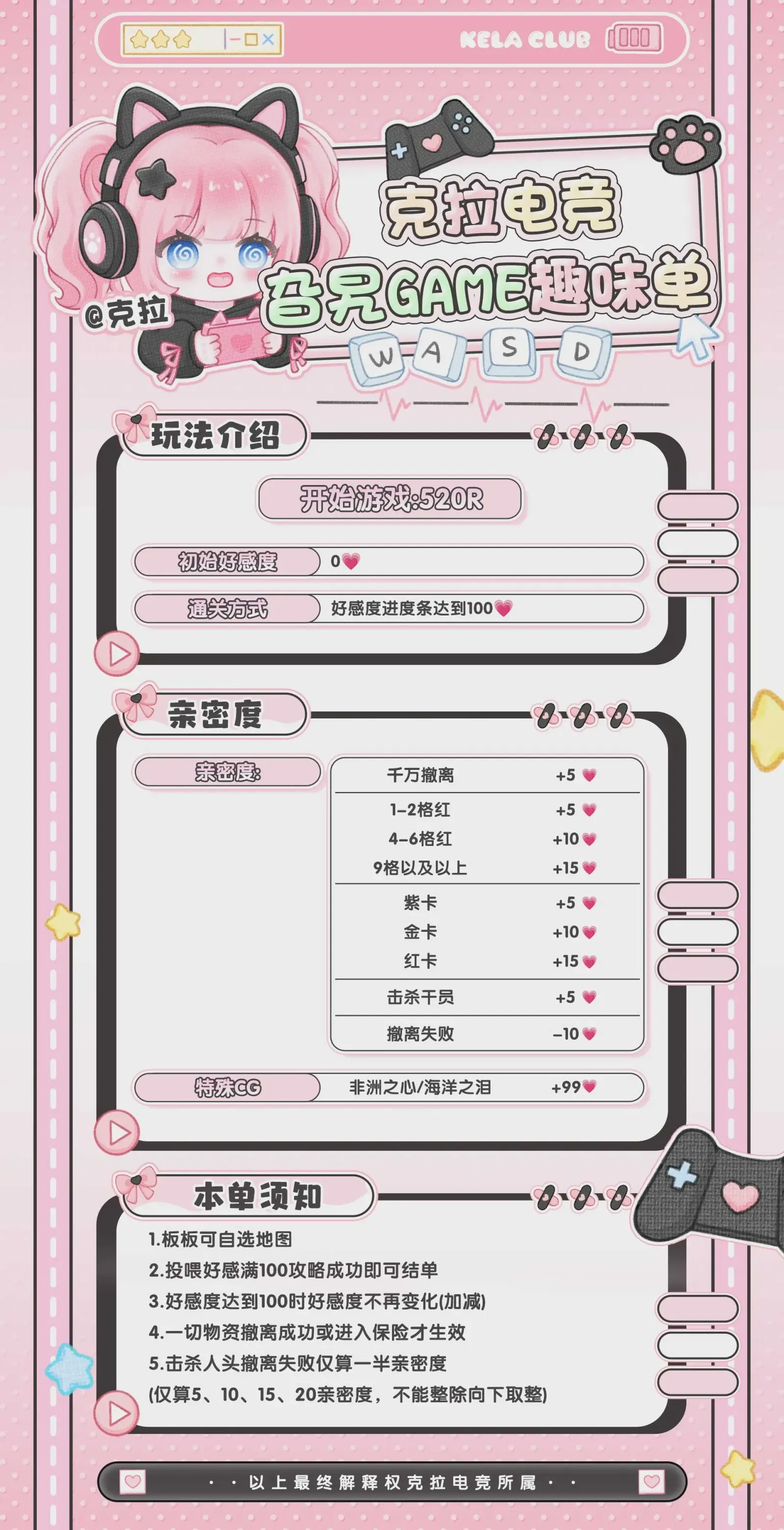 克拉电竞旮旯GAME趣味单详情图片1