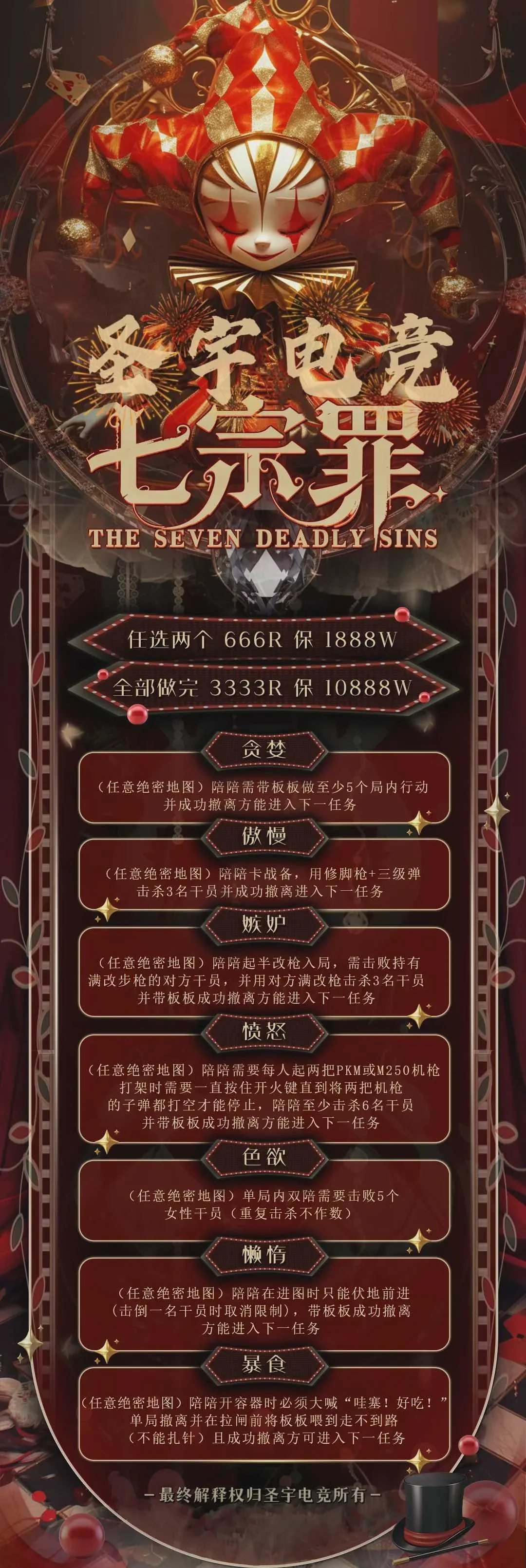 七宗罪趣味单图片