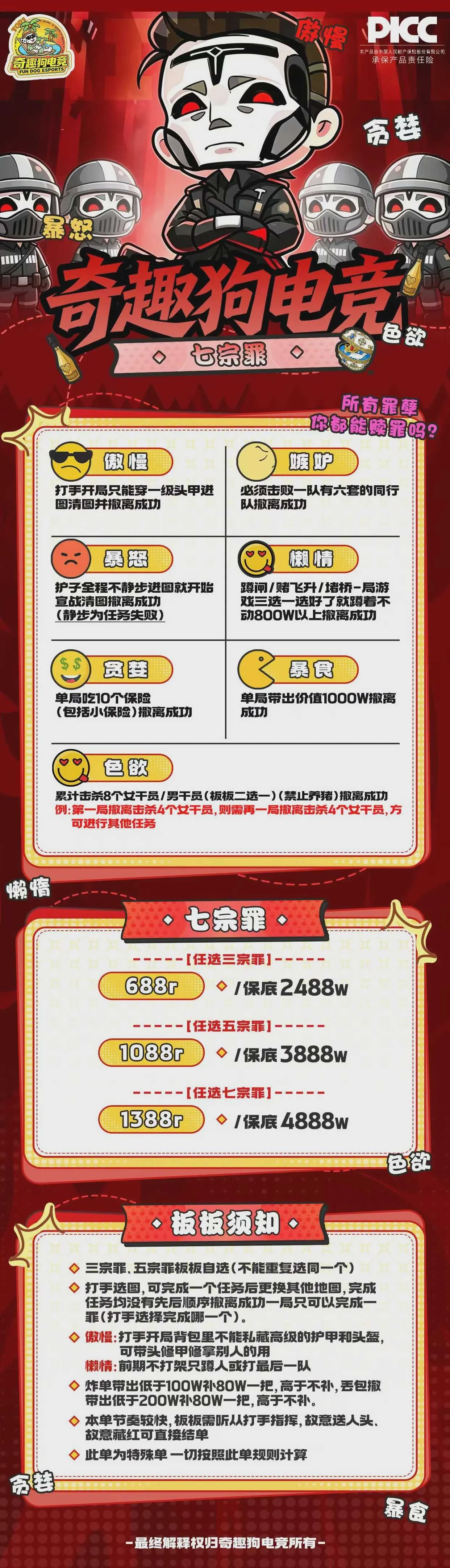 七宗罪趣味单图片