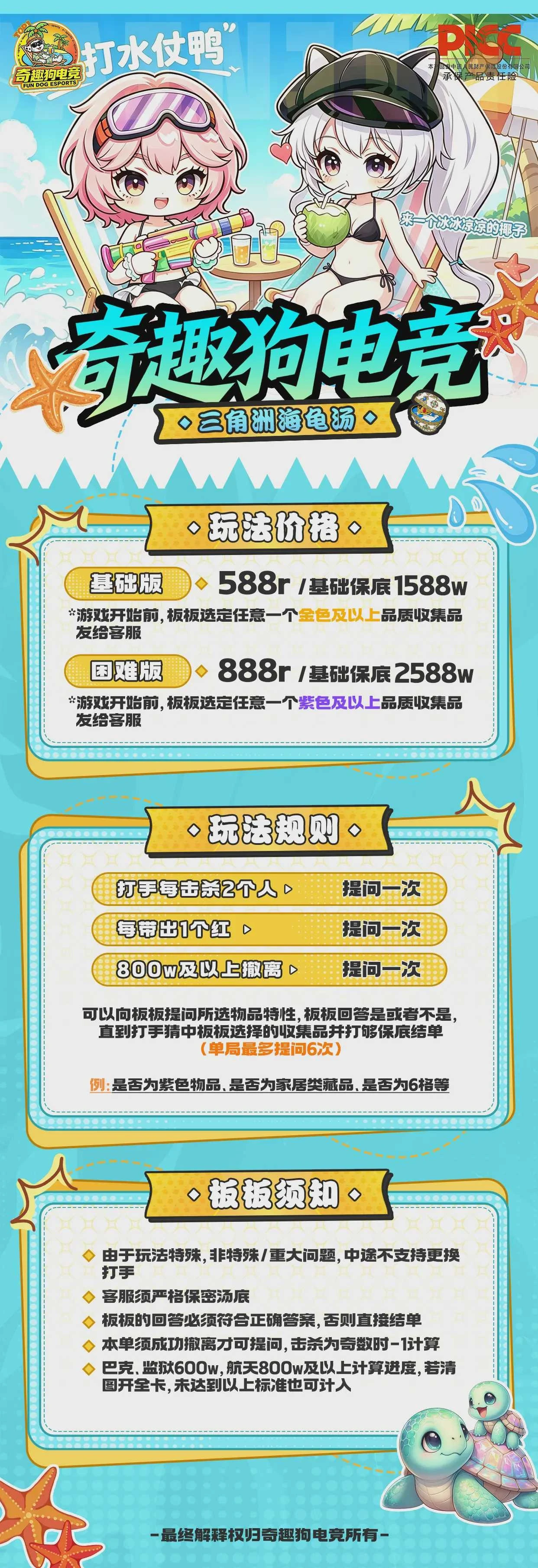 海龟汤趣味单图片