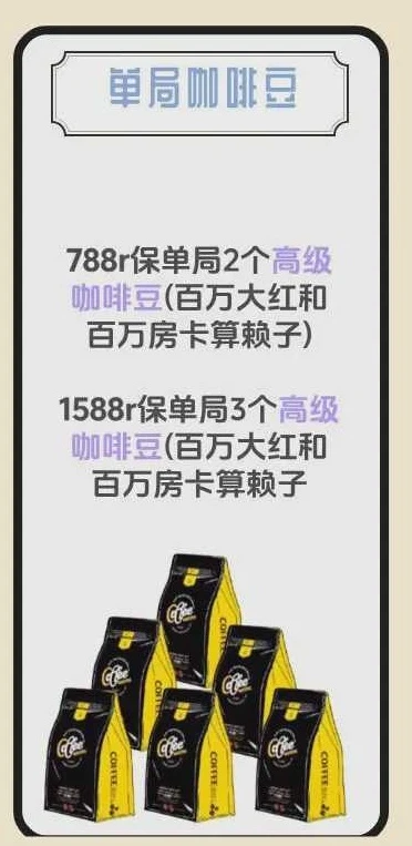 单局咖啡豆趣味单图片