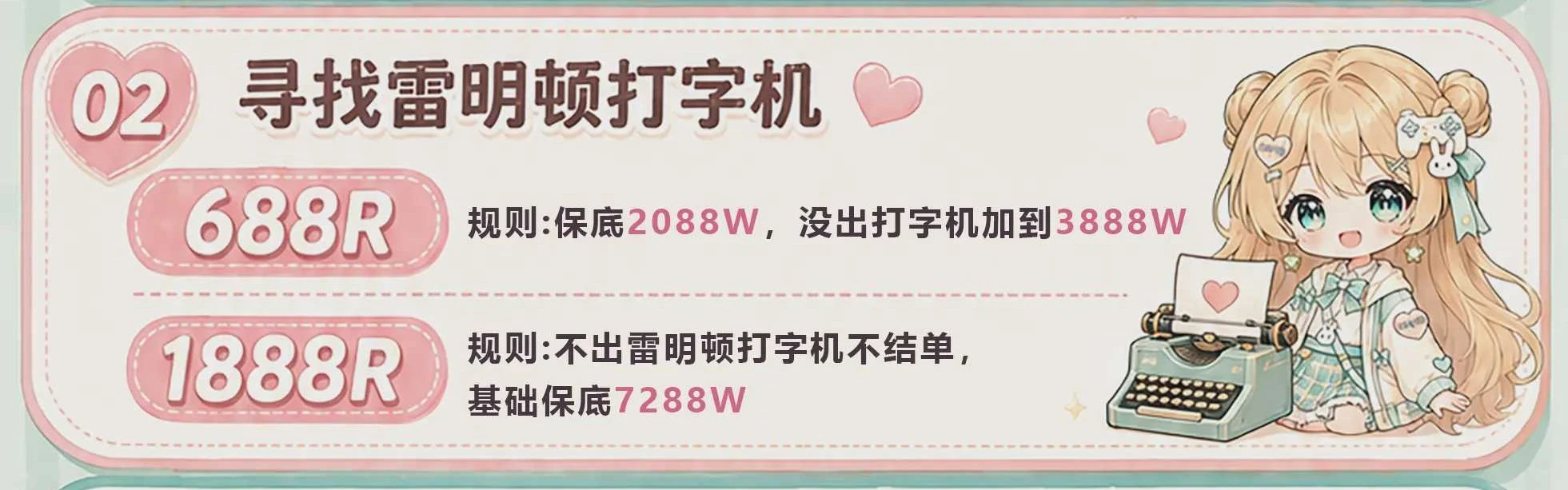 寻找雷明顿打字机趣味单图片