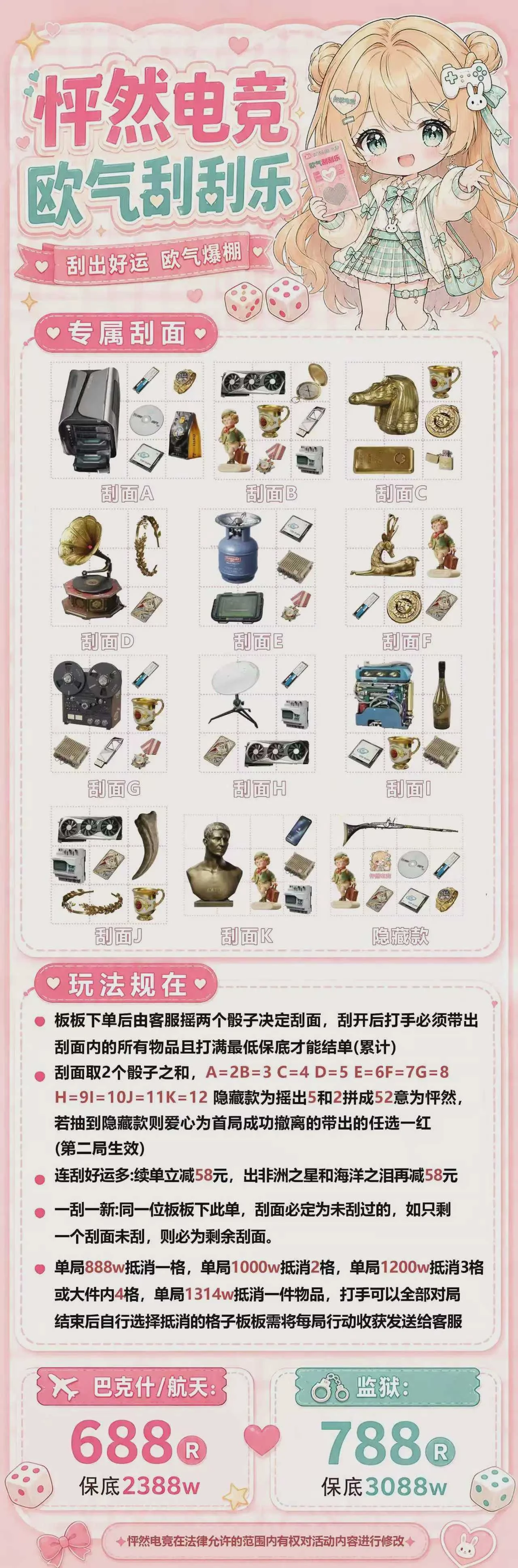 欧气刮刮乐趣味单图片