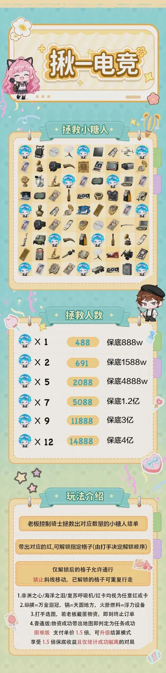 拯救小糖人趣味单图片