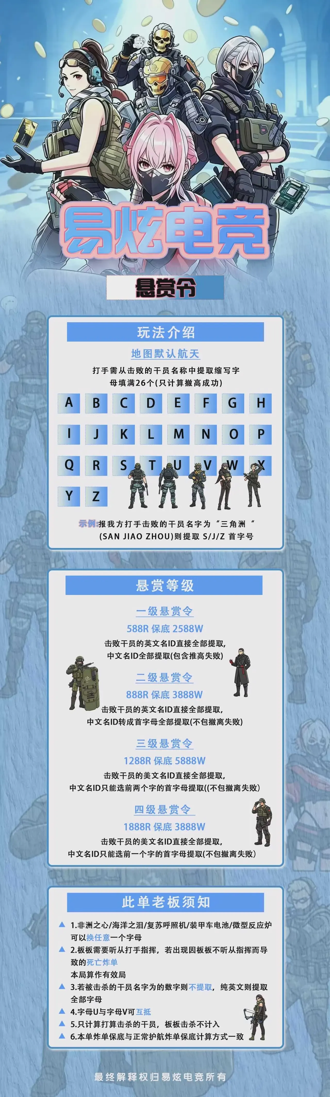 易炫电竞Club悬赏令详情图片1