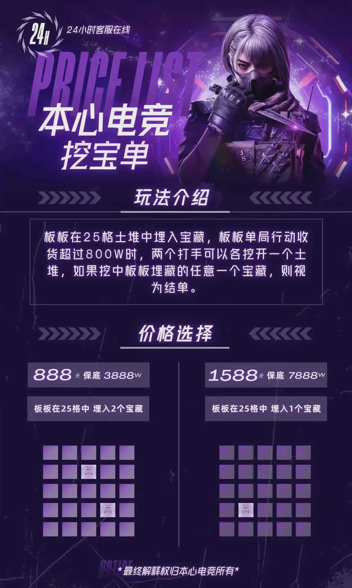 挖宝单趣味单图片