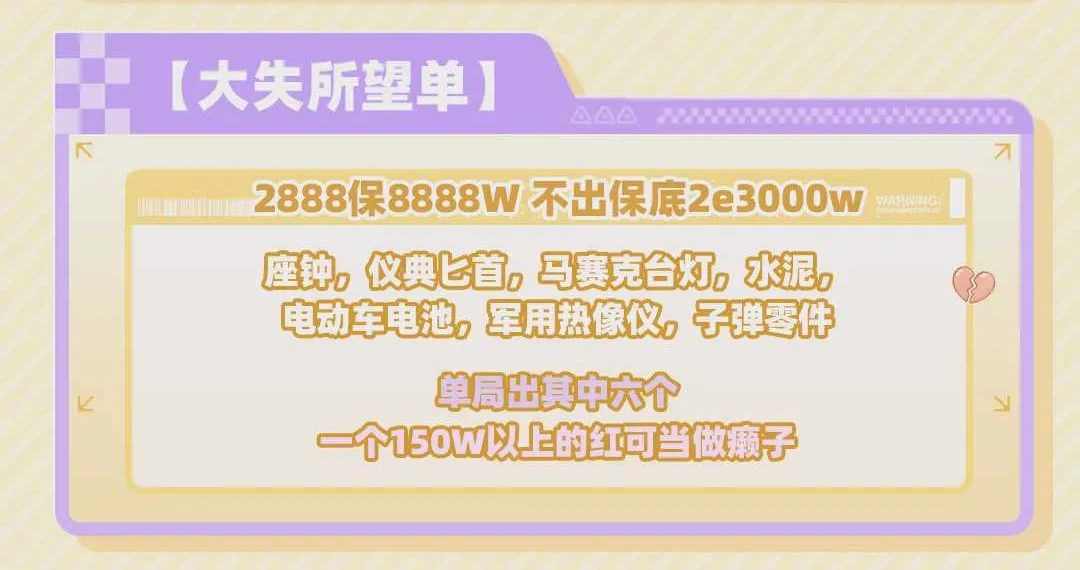 大失所望单趣味单图片