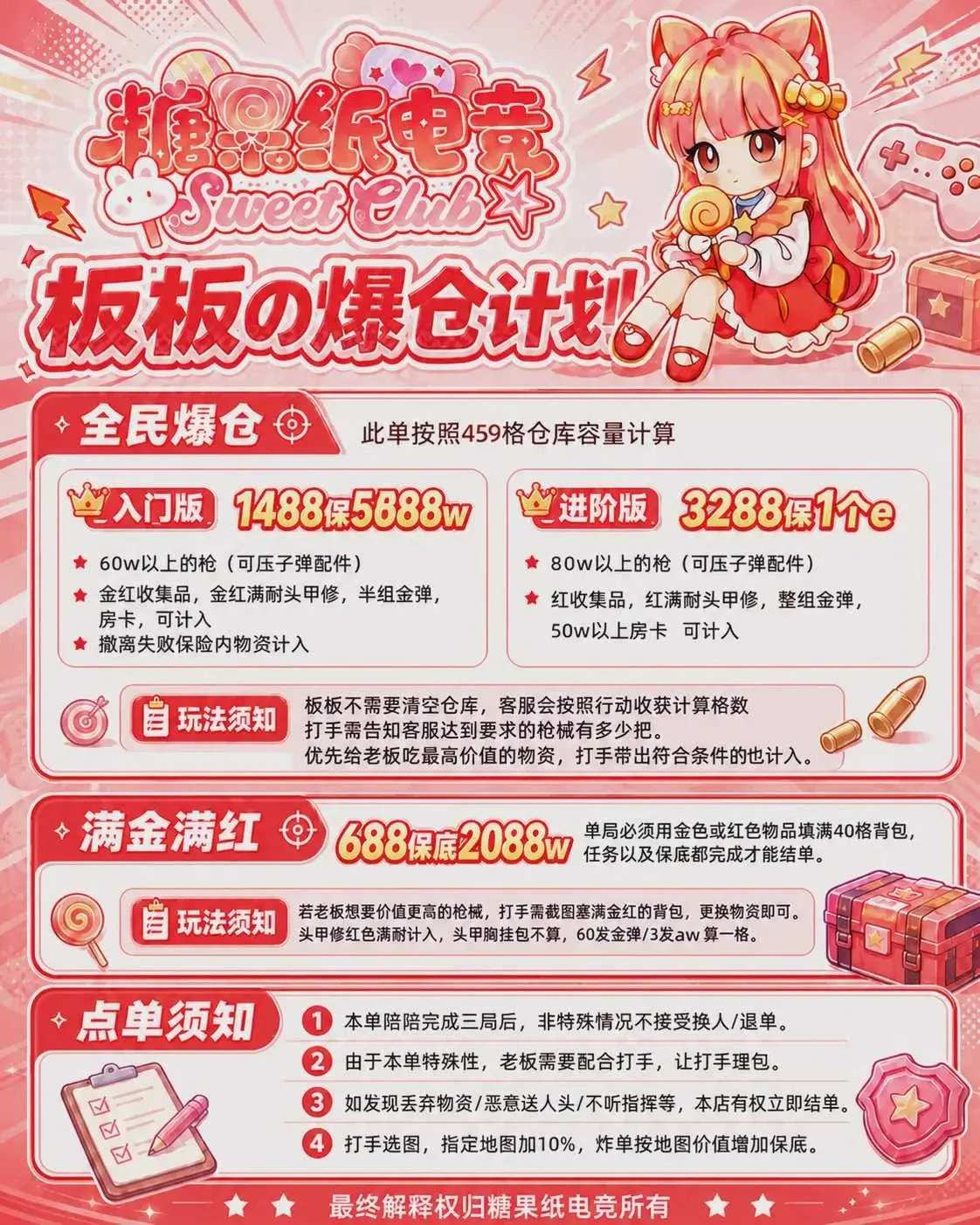 糖果纸电竞club板板の爆仓计划详情图片1