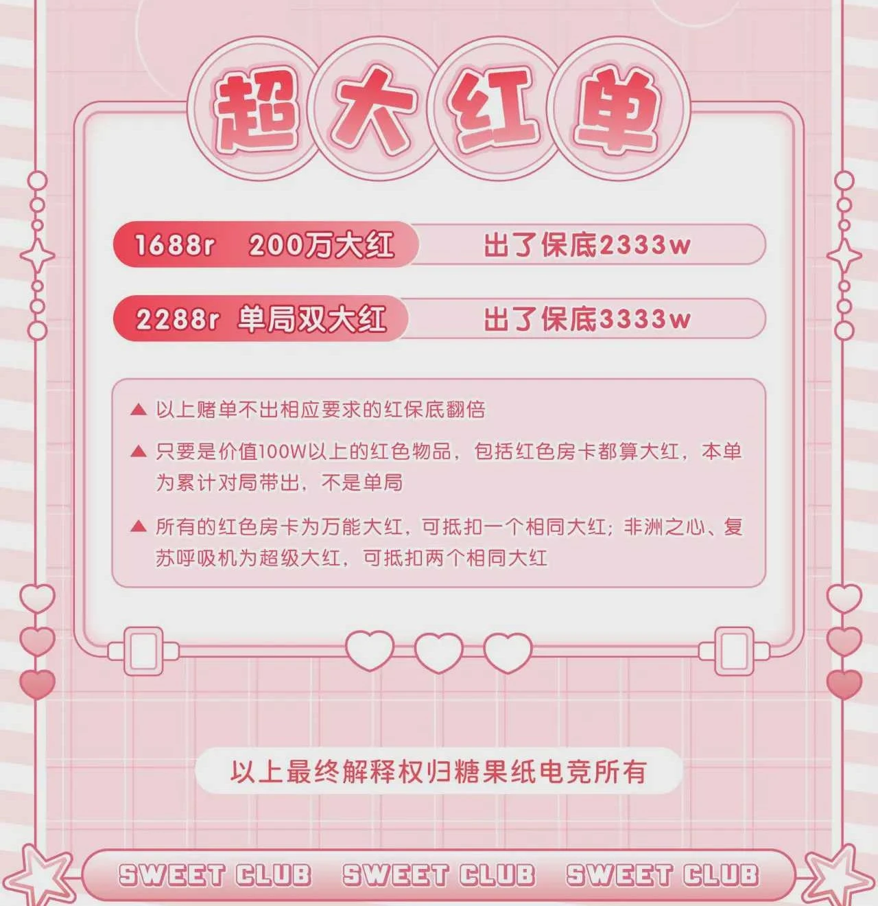 超大红单趣味单图片
