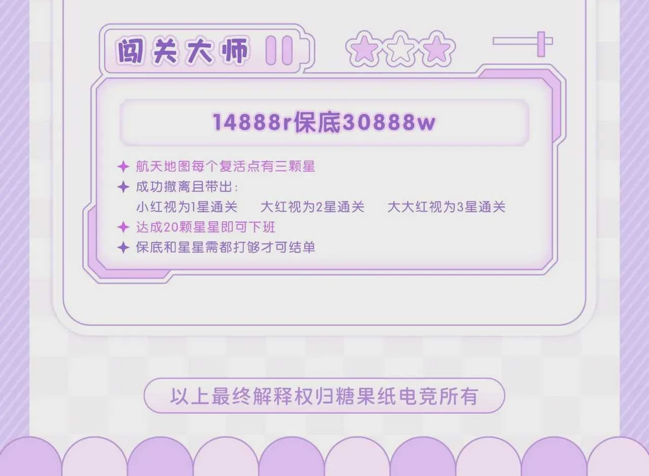 闯关大师趣味单图片