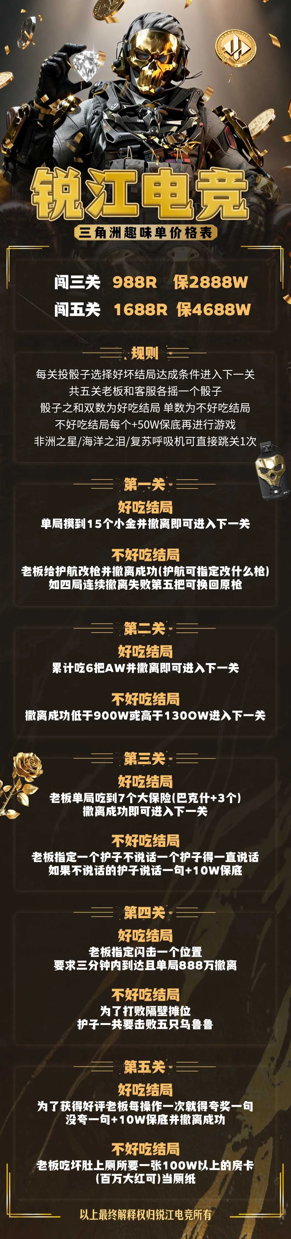 闯三关闯五关趣味单图片
