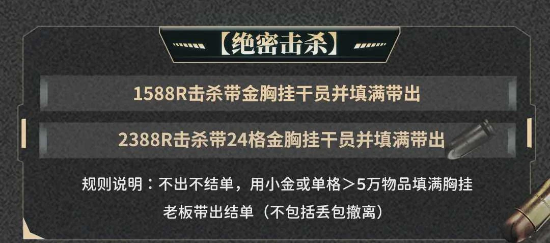 绝密击杀趣味单图片