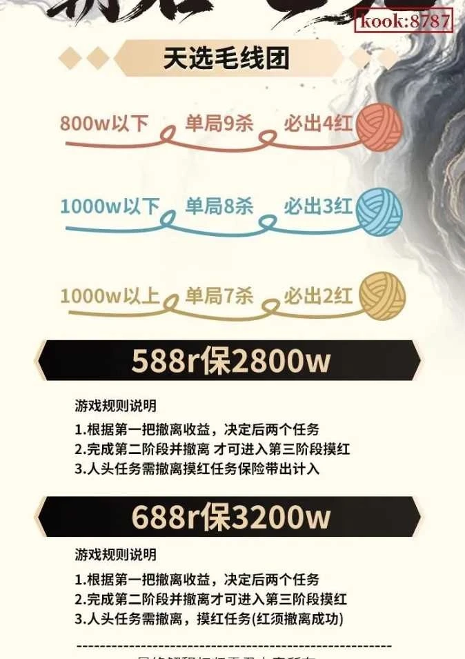 天选毛线团趣味单图片