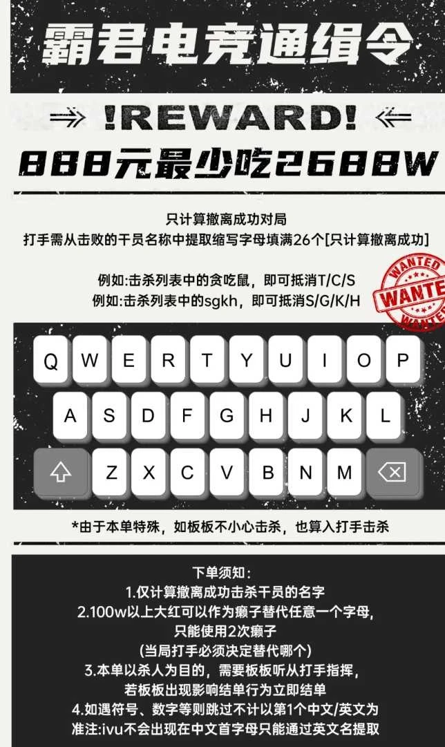 通缉令趣味单图片