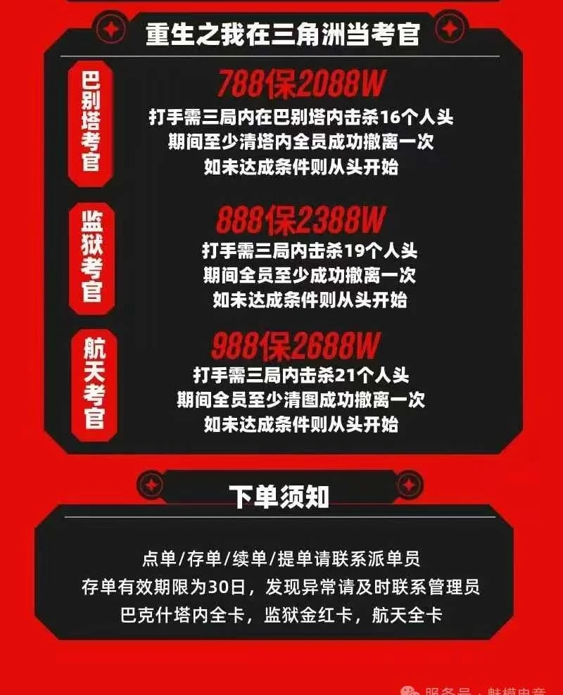 重生之我在三角洲当考官趣味单图片